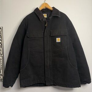 Vintage Carhartt Men's Black Jacket c03 BLK 44 Regular